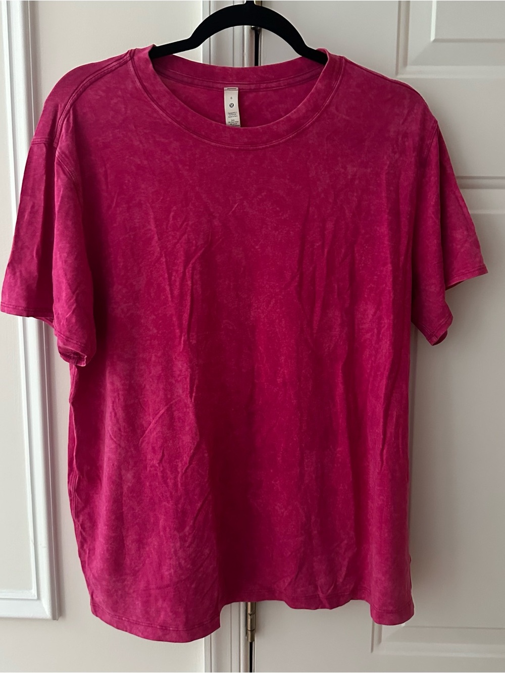 Lululemon Hot Pink Short Sleeve Top